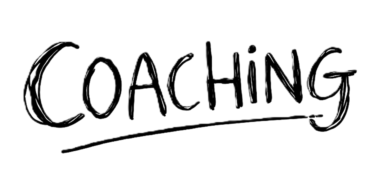 Coaching Handgeschriebener Schriftzug "COACHING" in einer klaren, lockeren Schriftart.